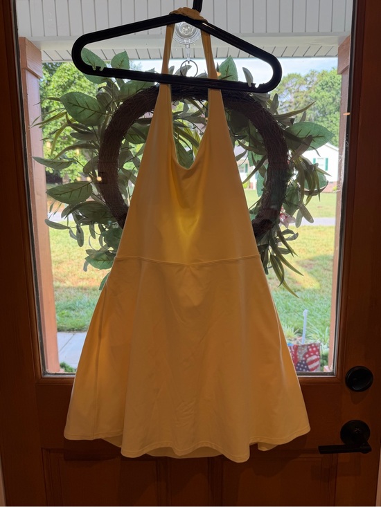 Fabletics Dresses & Skirts - Fabletics Butter Yellow Halter Athletic Dress